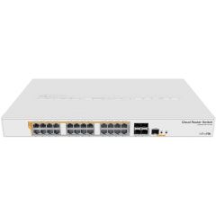 MikroTik CloudRouterSwitch CRS328-24P-4S+RM - 24x Gigabit PoE ports and 4x 10Gbps SFP+ ports (PoE output 500W)