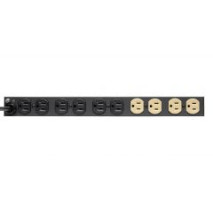 EATON TRIPP LITE PDU - Surge Protector, 1U Rack-Mount, Locking Switch Cover, 12 Outlets, NEMA 5-15R, 15 A, 120 V