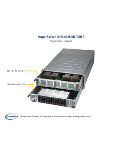 SuperMicro SuperServer 4028GR-TXRT - 8x Nvidia P100 16GB SXM2 GPU Server 